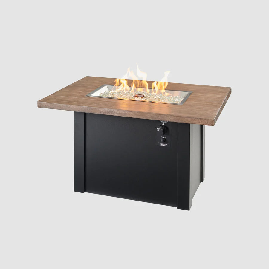 The Outdoor GreatRoom Havenwood 62" Rectangular Gas Fire Pit Table