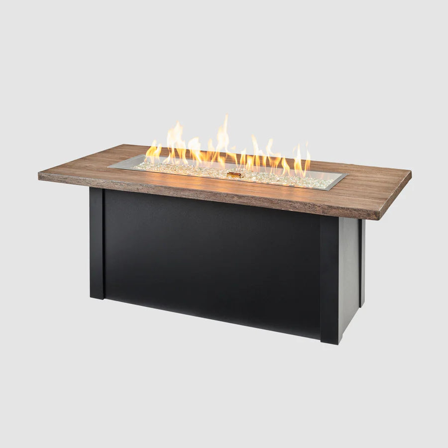 The Outdoor GreatRoom Havenwood 62" Rectangular Gas Fire Pit Table