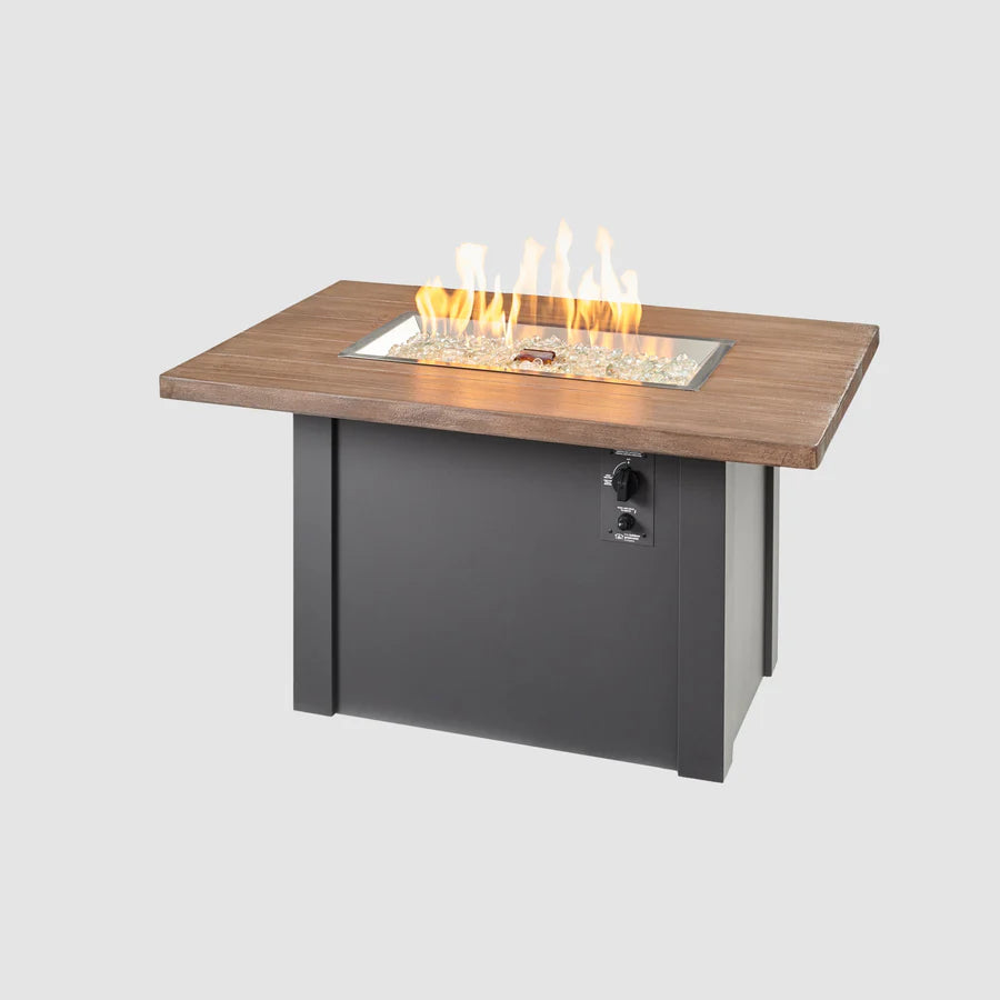 The Outdoor GreatRoom Havenwood 62" Rectangular Gas Fire Pit Table