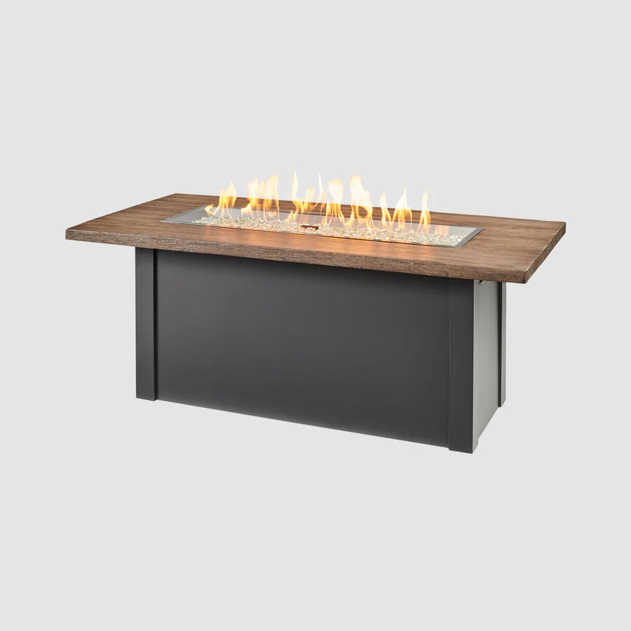 The Outdoor GreatRoom Havenwood 62" Rectangular Gas Fire Pit Table