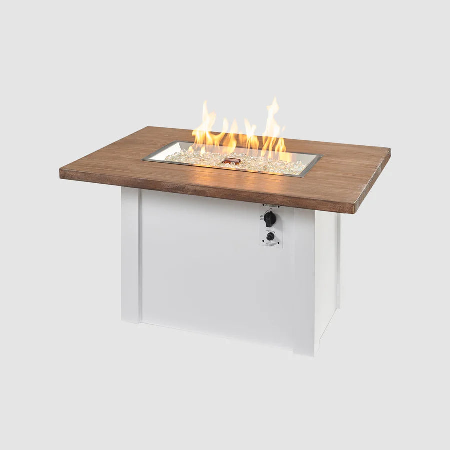 The Outdoor GreatRoom Havenwood 62" Rectangular Gas Fire Pit Table