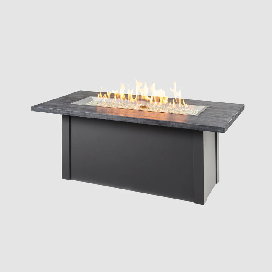 The Outdoor GreatRoom Havenwood 62" Rectangular Gas Fire Pit Table