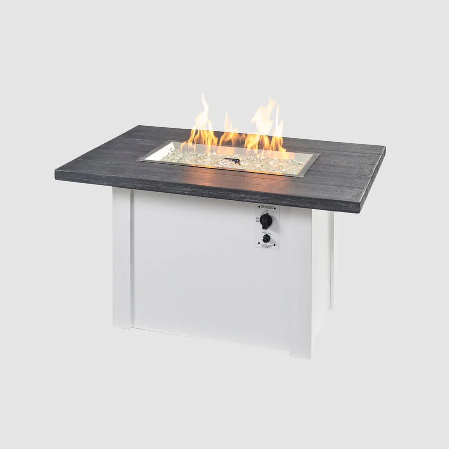 The Outdoor GreatRoom Havenwood 62" Rectangular Gas Fire Pit Table