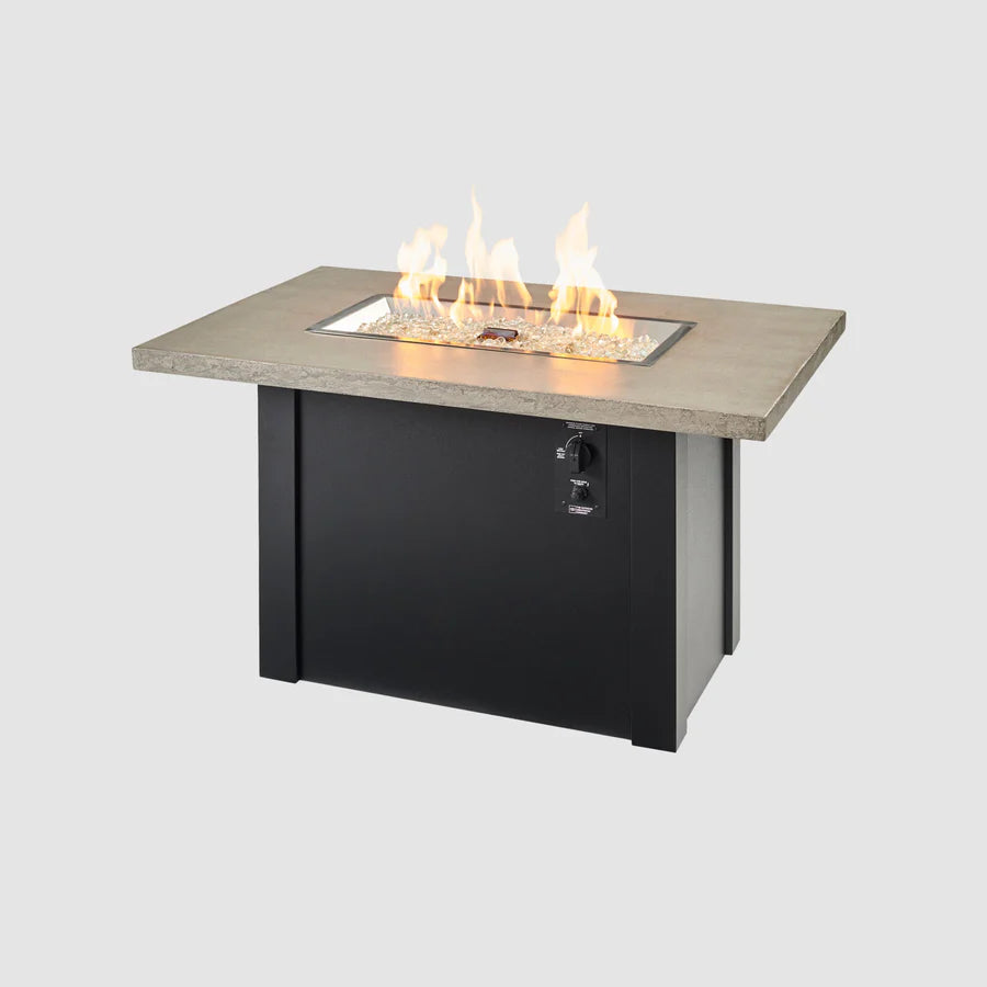 The Outdoor GreatRoom Havenwood 62" Rectangular Gas Fire Pit Table