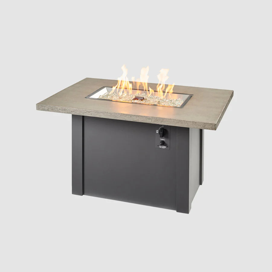 The Outdoor GreatRoom Havenwood 62" Rectangular Gas Fire Pit Table