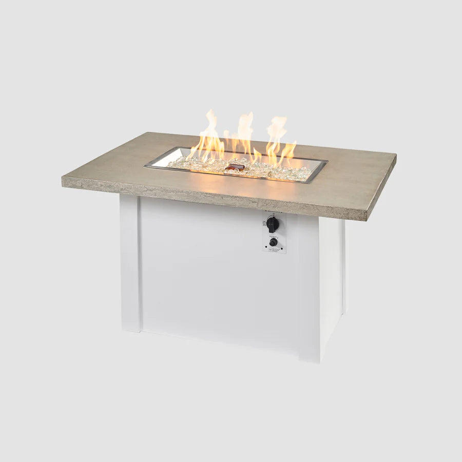 The Outdoor GreatRoom Havenwood 62" Rectangular Gas Fire Pit Table