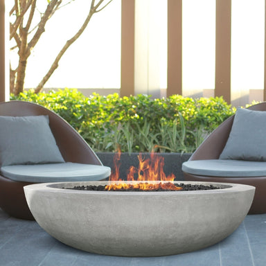 Prism Hardscapes Moderno 70 Fire Bowl 70-Inch Lifestyle Photo with Furnitures