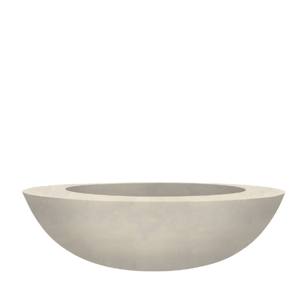 Moderno 70 Fire Bowl in Coastal finish in white background