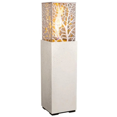 American Fyre Designs Magnolia Lantern White Aspen Color in White Background