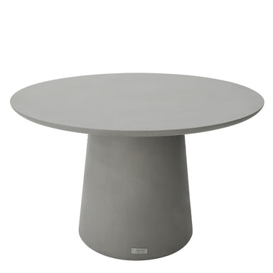 Elementi Rio 48" Round Concrete Dining Table FDG02 space grey on white background 