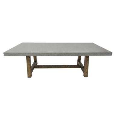 Elementi Seine 94.5" Rectangular Concrete Dining Table FDM01 in a white background