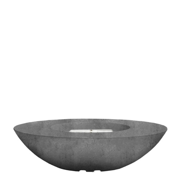 Ovale 60 Fire Bowl in Pewter finish