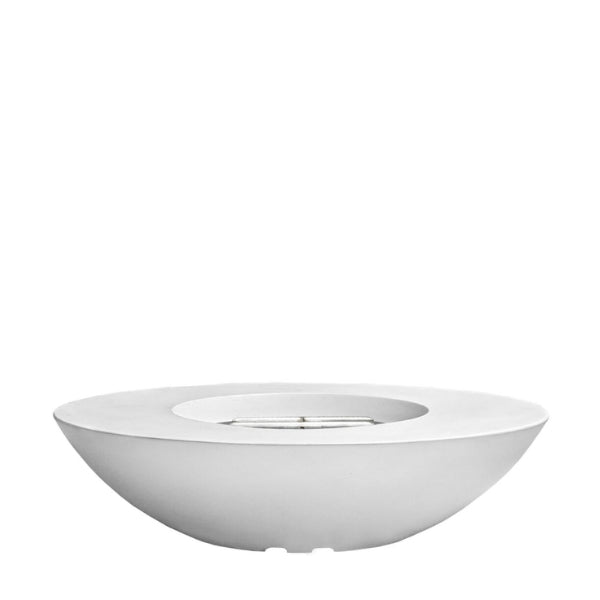 Ovale 60 Fire Bowl in Ultra White finish