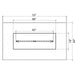 Rectangular Ready to Finish Fire Pit Kit With Linear Burner 72 inches dimensions