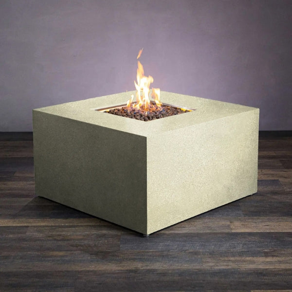 Starfire Designs Beton Square Concrete LPT Fire Pit Sand Color