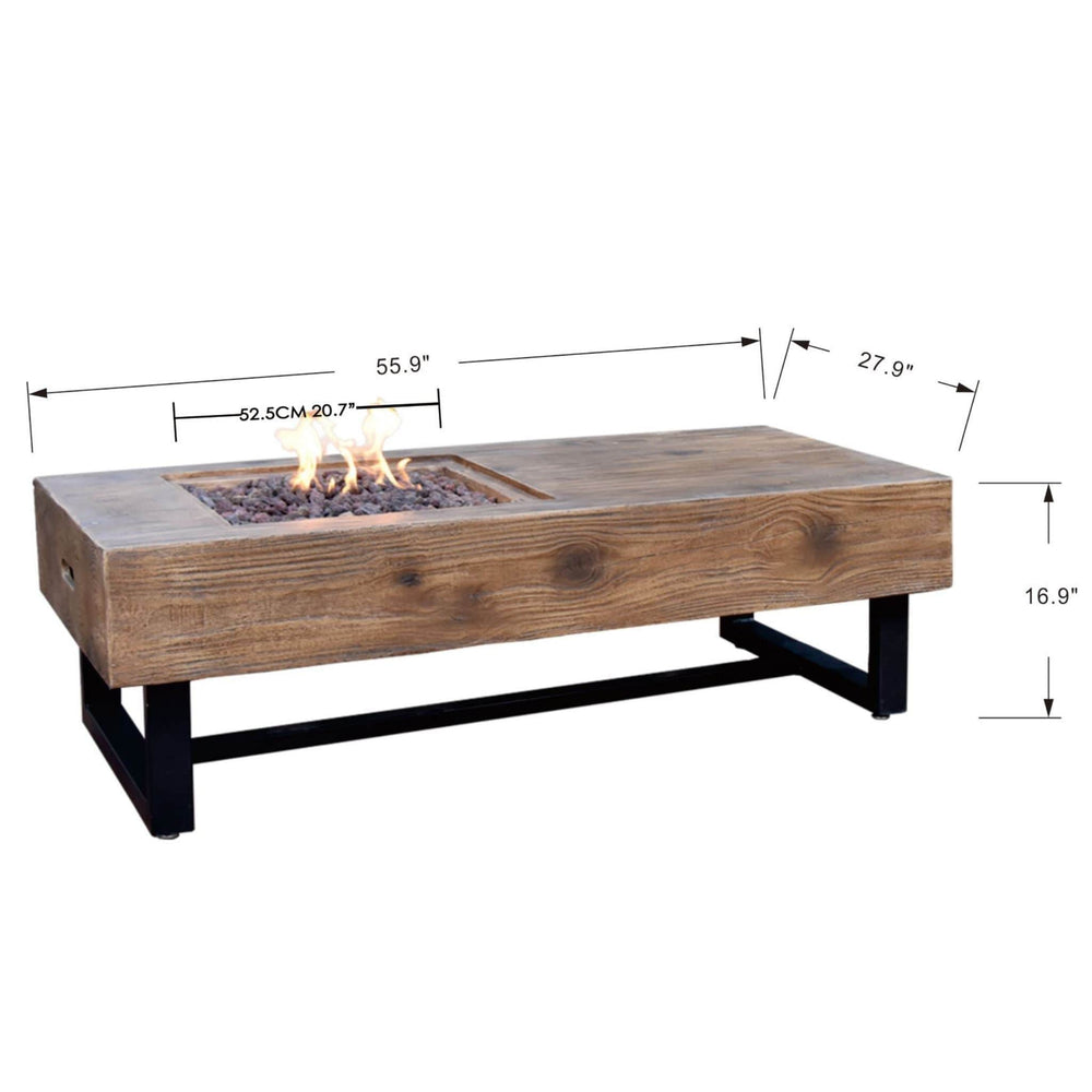 Elementi Naples Fire Table - OFH103 Fire Pit Elementi 