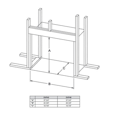 Empire Tahoe Premium 48 Direct Vent Gas Fireplace - DVP48FP Fireplaces Empire Comfort Systems 