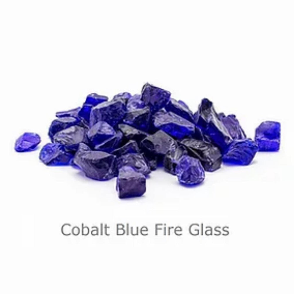 Pottery Works cobalt blue fireglass sample