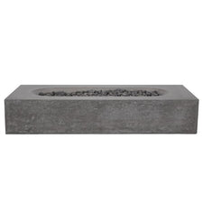 PyroMania Fire Alchemy Rectangle Concrete Fire Pit Table