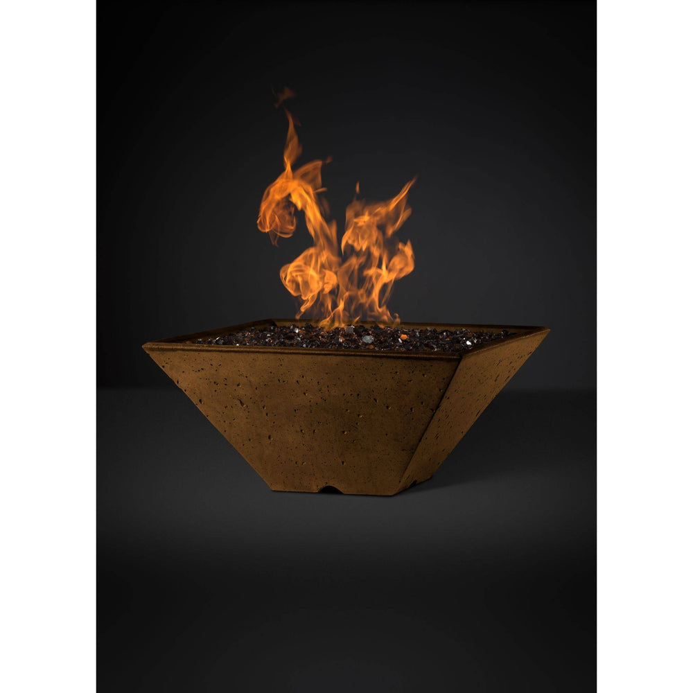 Slick Rock Concrete Ridgeline Series 29-Inch Square Fire Pit KRL29S Fire Pit Slick Rock Concrete 